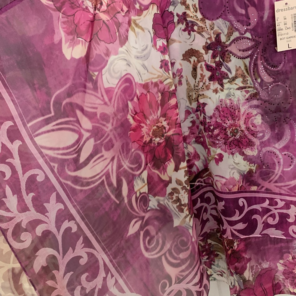 NWT Dressbarn Kimono Blouse Large - Picture 6 of 9